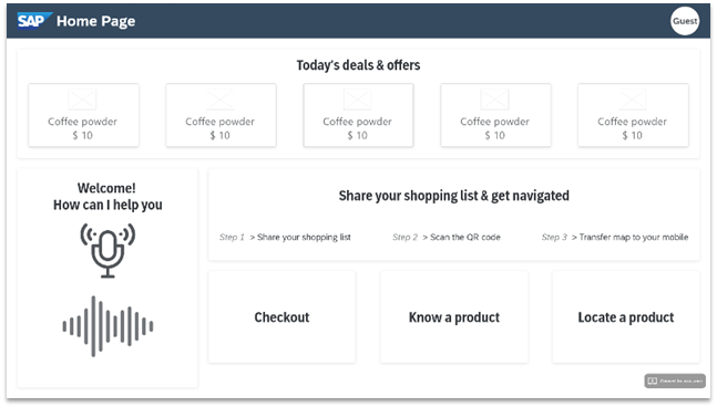 Wireframe screen 1