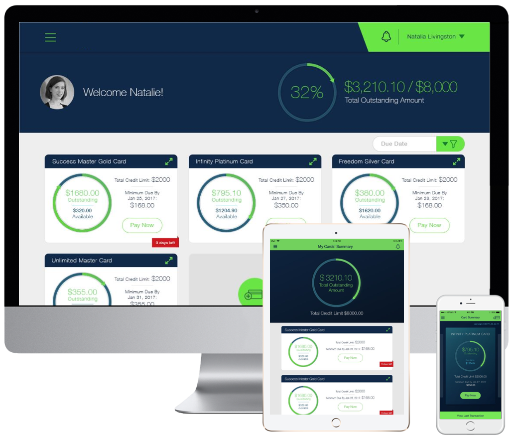 Banking Solution Card Payment concept design