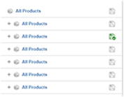 Context selector dropdown for user-specific context
