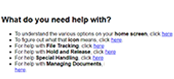 Contextual help panel in application